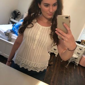 Gap Button down tank top!